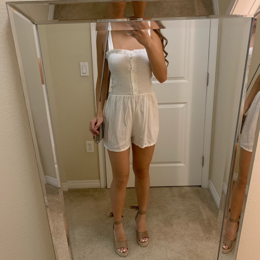 White Fashion Nova Romper